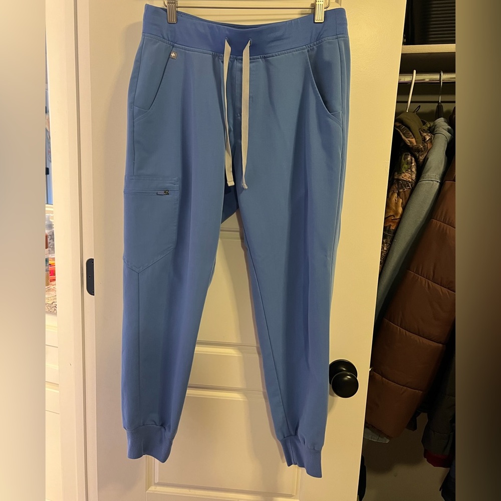 Blue figs jogger pants medium petite